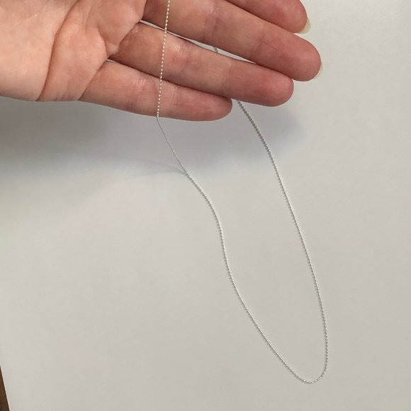 925 FNA Sterling Silver Bubble Chain - Picture 1 of 6